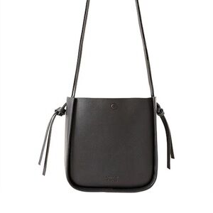 Loeffler Randal Mackenzie Turned Out Leather Shoulder Crossbody Bag Black